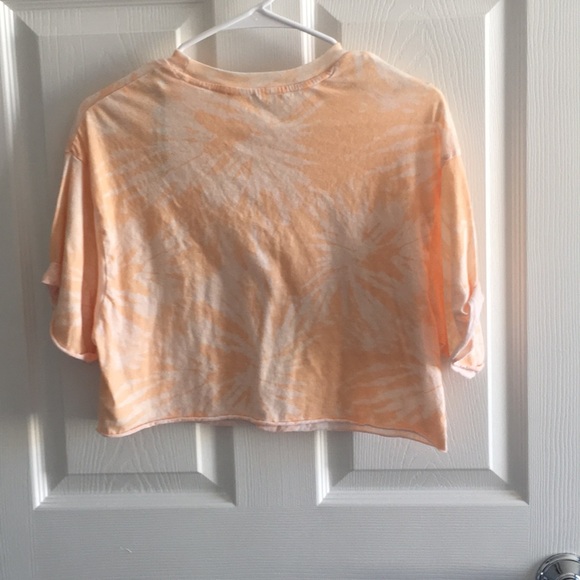 H&M TROPICAL OVERSIZED TIE DYE CROP TOP - Picture 3 of 3
